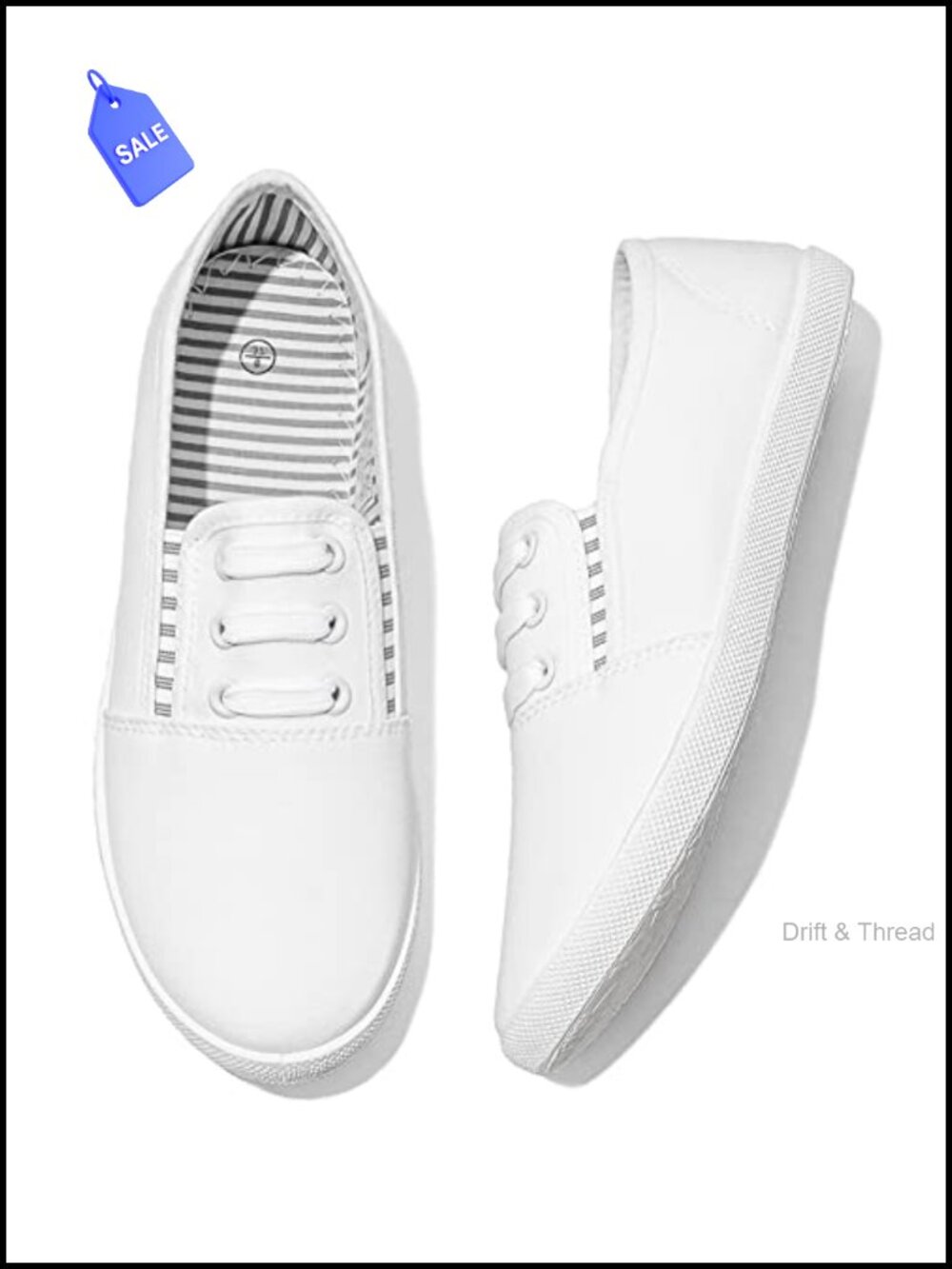 Women's Canvas Slip On Sneakers Casual Walking Non Slip Work Shoes